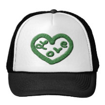 Irish Green Heart with Love Trucker Hats