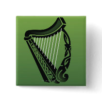 Irish harp pin