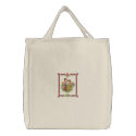 Irish Harp embroidered bags