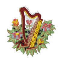 Irish Harp Embroidered Shirt