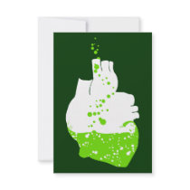 irish heart of green beer personalized announcements