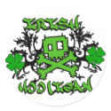 Irish Hooligan With Crossbones Gift stickers