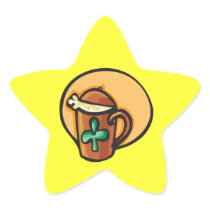 Irish Hot Chocolate Star Sticker