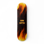 Irish hottie fire and flames Red marble skateboards