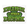 Irish I Were Drunk Postcard
