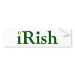 Irish Ipod Style bumper stickers