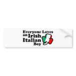 Irish Italian Boy bumper stickers