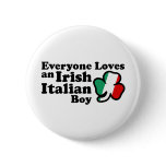 Irish Italian Boy buttons
