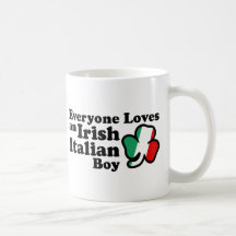 Irish Italian Boy Coffee Mugs