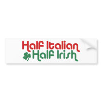 Irish Italian Bumper Sticker