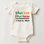 Irish Italian Funny Organic Baby Onesie Shirt