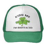 Irish Kiss Me I'm Shitfaced Trucker Hat