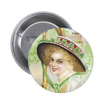 Irish Lass Shamrock Pin