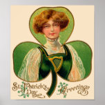Irish Lass St. Patrick's Day Poster posters