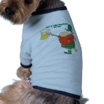 Irish Leprechaun Man with Beer Dog Tee
