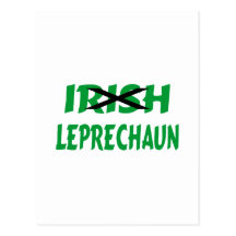 Irish Leprechaun Post Card