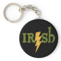 Irish Lightning Bolt Keychain