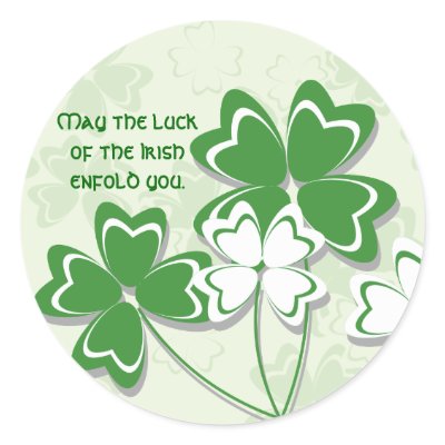 Irish Luck Sticker by zazzleproducts1