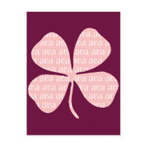 Irish Lucky Pink Shamrock Ava