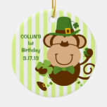 Irish Monkey Ornament