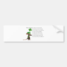 Irish Mouse drinking beer Bumper Stickers