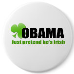 Irish Obama Button