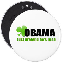 Irish Obama Button