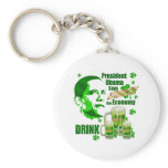 Irish Obama Drink Beer Stimulus Gifts keychains