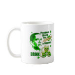 Irish Obama Drink Beer Stimulus Gifts mugs