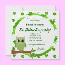 Irish Owl invitations