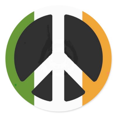 Irish Peace Sign Sticker by CelticCartel