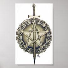 Irish Pentacle Print