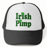Irish Pimp funny st patricks day Mesh Hats