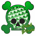 irish pirate skully skull photo sculptures