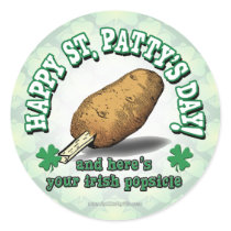 Irish Popsicle... Round Stickers