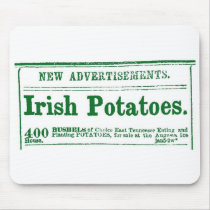 Irish Potato Newspaper Advertisement Civil War era Mouse Pad