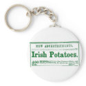 Irish Potatoes vintage classified ad Keychain