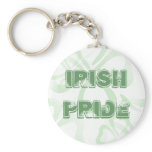 Irish Pride Lucky Four Leaf Clover Key Chain keychains