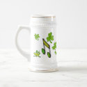 Irish Prince Cute Cartoon Frog Shamrock Stein mugs
