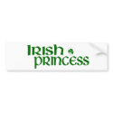 Irish Princess bumper stickers