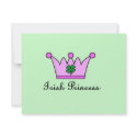 irish princess crown invitations
