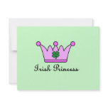 irish princess crown invitations