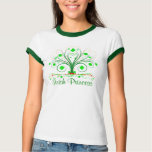 Irish Princess Fancy Shamrock Tree Ladies T-shirt