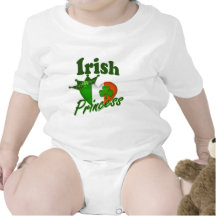 Irish Princess Heritage Heart Baby Bodysuit