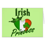 Irish Princess Heritage Heart Greeting Card