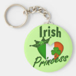 Irish Princess Heritage Heart Key Chains
