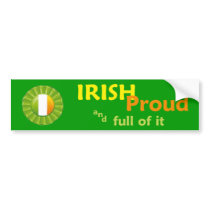 Irish Proud Sticker Bumper Stickers