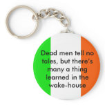 Irish Proverb Dead Men tell no tales keychains