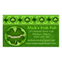 Irish Pub Business Card Template