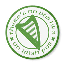 Irish Pub Harp Magnet